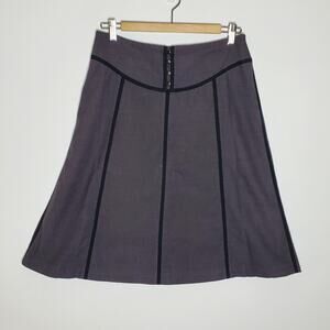 Rebecca Taylor Grey casual career flare skirt Size 6 Great used condition